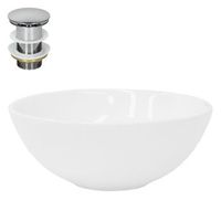 lavabo incl desague sin rebosadero 69x46x13 cm blanca ml-design