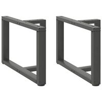 patas para mesa de centro en forma de t 2 unidades antracita 70 x 25 x 42-43 cm acero vidaxl