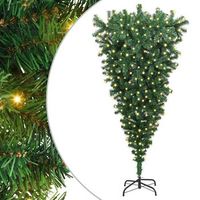 arbol de navidad artificial preiluminado al reves verde 180 cm vidaxl