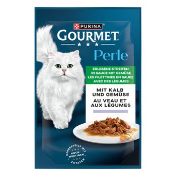 Purina Gourmet Perle en sobres 26 x 85 g - Pack Ahorro - Ternera y verduras