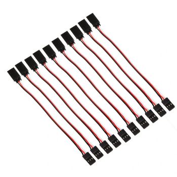 10 piezas de cable de extensión de servo de 15 cm con 60 hilos para Futaba JR