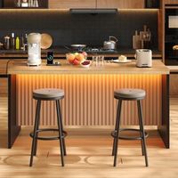 isla de cocina industrial con laterales negros 155 x 80 x 90 cm y encimera de 40 mm