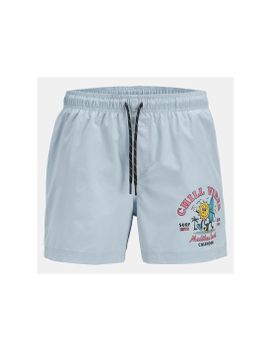 Pantalón Jack and Jones Jpstmaui Jj Leg Print Cashmere Blue Infantil