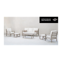 conjunto terraza jardin aluminio moderno y resistente