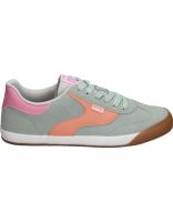zapatillas mustang court 60940 verdes y multicolor para mujer 39