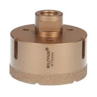 corona diamante para amoladora 75 mm conexion rosca m14 corte seco