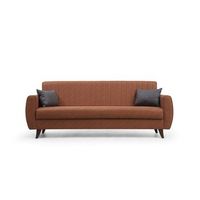 sofa cama 3 plazas alkon rojo teja