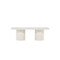 mesa de centro de madera 120x50cm - beige