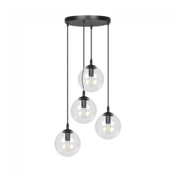 Lámpara colgante sagan transparente (4 luces)