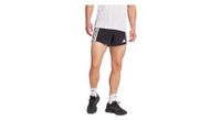 pantalon corto adidas adizero running gel pocket 3in split negro hombre