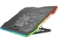 soporte de refrigeracion - trust gxt 1126 aura usb iluminacion rgb angulo ajustable hasta 173 negro