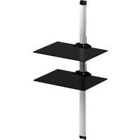 sonorous pl2620 twin shelf support system - black  silver black