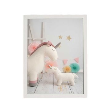 Cuadro Crochetts Multicolor 33 X 43 X 2 Cm Unicornio
