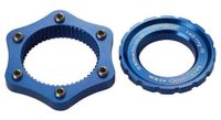 adaptador de centerlock inverso a 6 agujeros azul oscuro