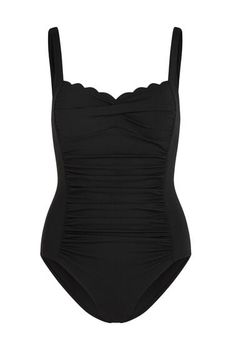 Hunkemöller Bañador Shaping Scallop Negro