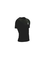 camiseta de running compressport performance hombre negroblanco
