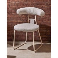 silla kirk rizo suave beige 58x58x76 cms