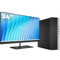 800 G3 SFF / i5-6500 / 8GB DDR4 256GB SSD Windows 10 PACK con monitor 24 pulgadas pulgadas teclado y ratón