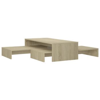 Mesa De Centro 100x100x26,5 Cm Madera - Marrón