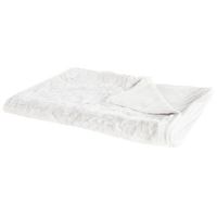 manta de acrilico blanco 180 x 220 cm mullido suave diseno escandinavo tourza