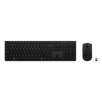 Set Teclado y Ratón Lenovo 4X31K03961 Inalámbrico RF/Bluetooth Tecla Tijera Gris Layout ES
