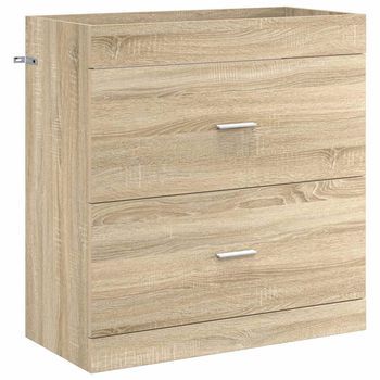 Gabinete De Baño Debajo Del Lavabo Roble Sonoma Vidaxl