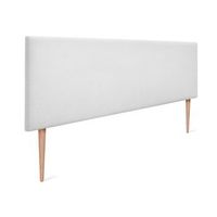 cabecero de tela aqualine liso 135x105cm con patas camas 120135 - blanco