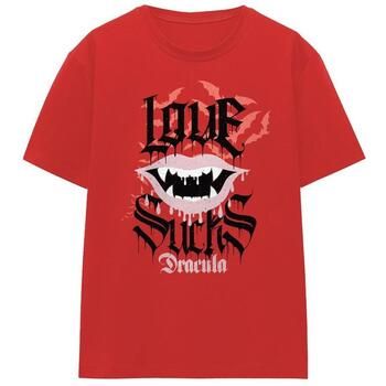 Universal Monsters Camiseta Love Sucks para mujer