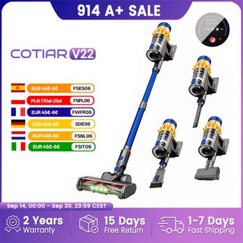 COTIAR V22 650W 55000PA Aspiradora inalámbrica de potencia de succión electrodoméstico de mano aspiradora portátil batería extraíble