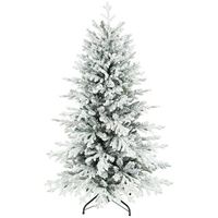 arbol de navidad artificial nevado 150 cm con 1162 ramas y soporte