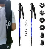 bastones de senderismo plegables - paquete de 2 blue