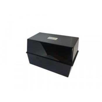 Value Deflecto Card Index Box 8x5 Black