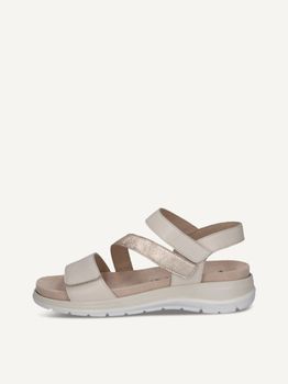 CAPRICE Sandal, white, made of Leather without heel, Size 40