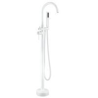 grifo de banera de piso rea lungo white