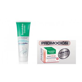 Somatoline anticelulítico gel crioactivo 250ml + gratis exfoliante scrub pink salt