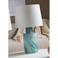 lampara sobremesa urano aguas verdes pestuco 30dx50 cm