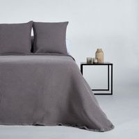 colcha algodon nido abeja  214 gris cama de 90cm