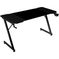 mars gaming mgd-x140 mesa ergonomica alfombrilla xxl soporte auriculares y bebida 140x60cm negro
