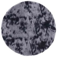 alfombra de pelo largo navarra gris oscuro 240x240 cm poliester vidaxl
