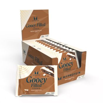 Cookie Proteica al Horno - 12 x 75g - Triple Chocolate  (Gooey Filled)