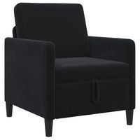 sofa con almacenamiento negro 72 x 78 x 87 cm poliester vidaxl