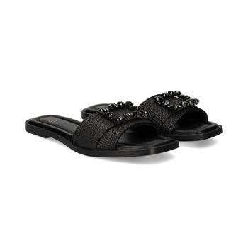 Exe Sandalias Planas Mujer - Negro Talla 39