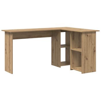 Escritorio Roble Artisan 142 X 102 X 73 Cm Madera De Ingeniería Vidaxl