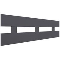 dhome cabecero gris 150cm horizontal estilo valla madera reciclada dm herrajes incluidos 150cm horizontal valla gris