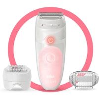 braun silk-epil 5 silk-epil 5-620 wet  dry 28 pinzas rosa blanco