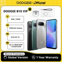 version global del telefono inteligente doogee b10 android 16 bateria de 7600 mah 6 gb de ram 256 gb de almacenamiento pantalla de 66 camara ia de 64 mp ip68ip69k