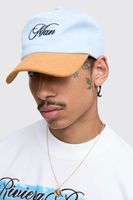 gorra vaquera con bordado man azul