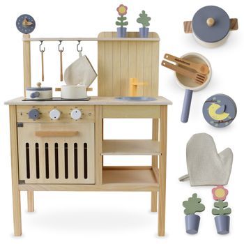 Cocina Infantil De Madera Accesorios Juego Rol Mamabrum