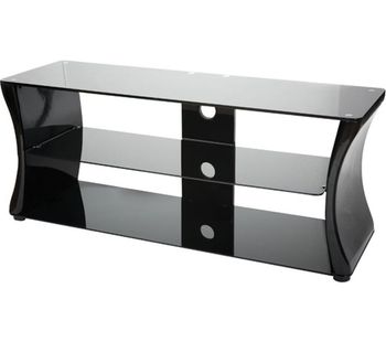 VIVANCO Sirocco 1100 TV Stand - Black & White, Black