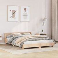 cama de matrimonio  cama de adulto  estructura de cama sin colchon madera maciza de pino 120x190 cm cfw339824